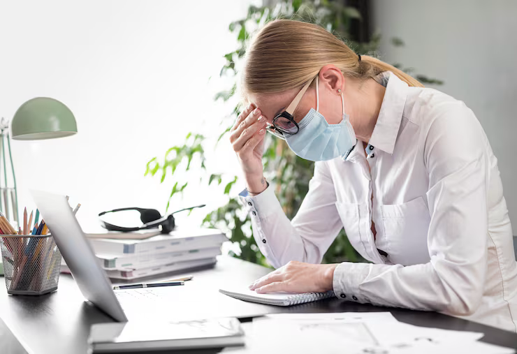 Stressed doctor