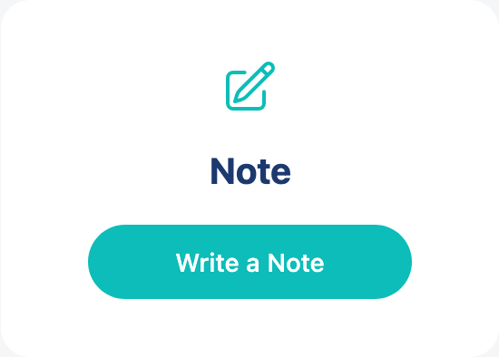 Write a note UI example