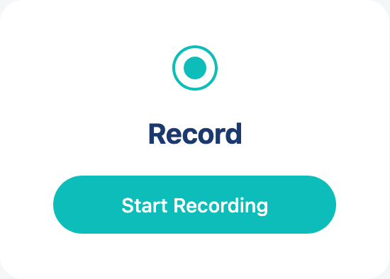 Record a note UI example